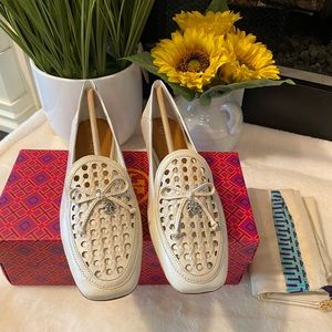🎉NEW🎉TORY BURCH CHARM WOVEN 5MM LOAFER